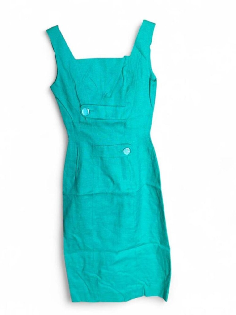 Vintage Original SHANNON RODGERS for Jack Horwitz Womens 1950s 60s Dress Linen S